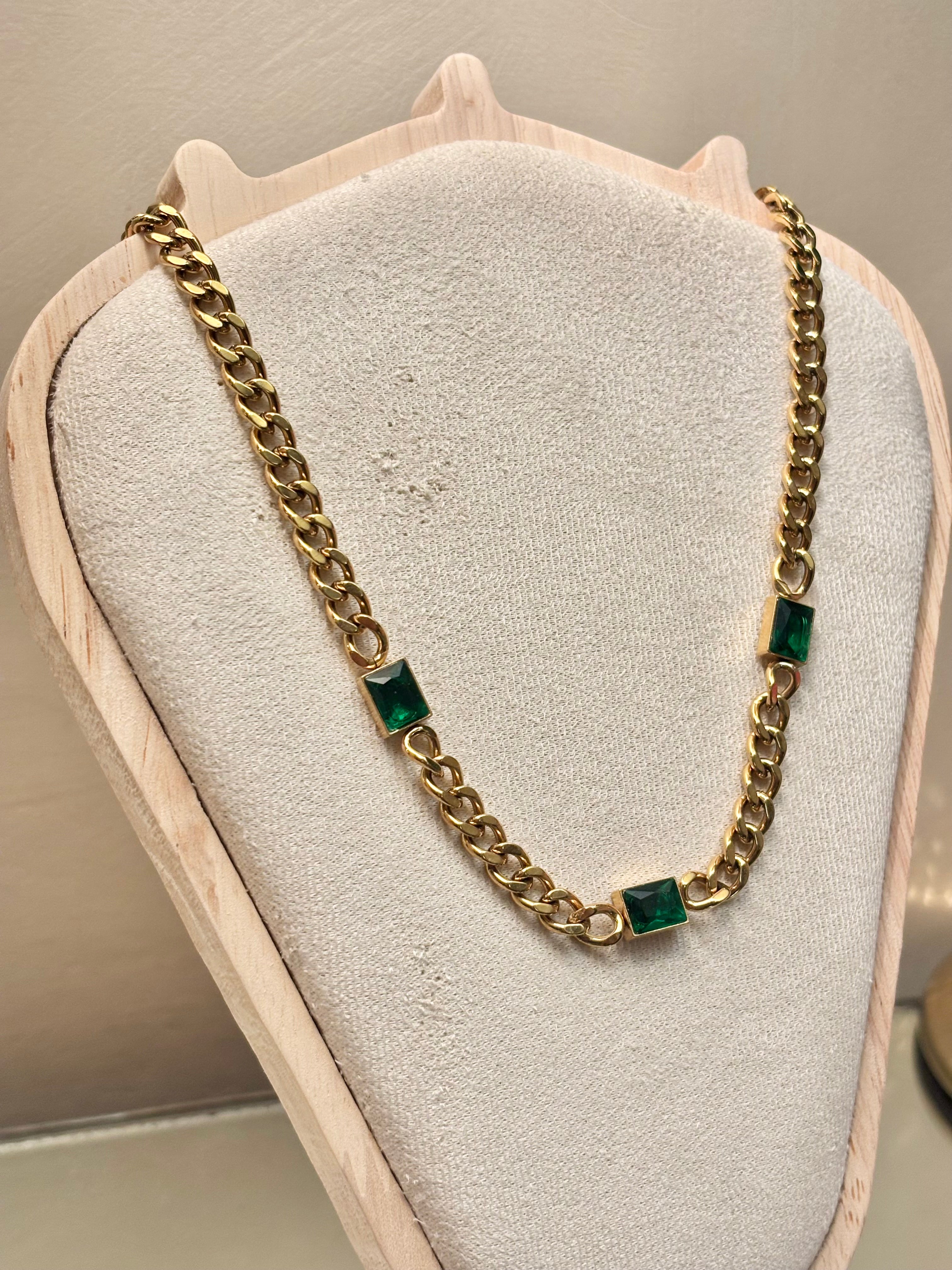 EMERALD EMPRESS CURB CHAIN