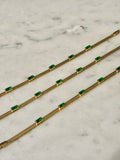 AURELIA EMERALD BAGUETTE BRACELET