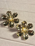 PEARL FLORAL STUDS