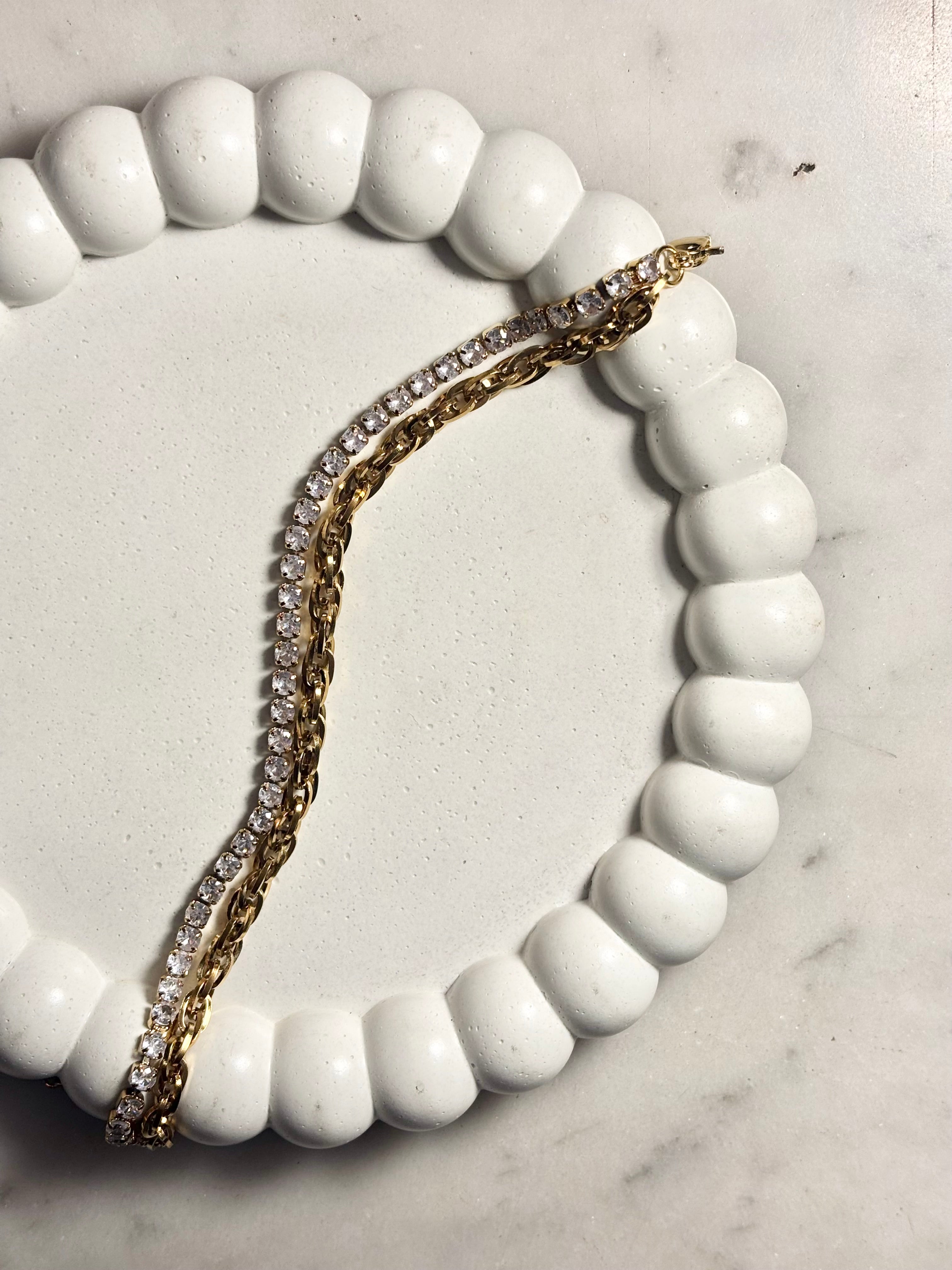 MANHATTAN LAYERED TENNIS BRACELET