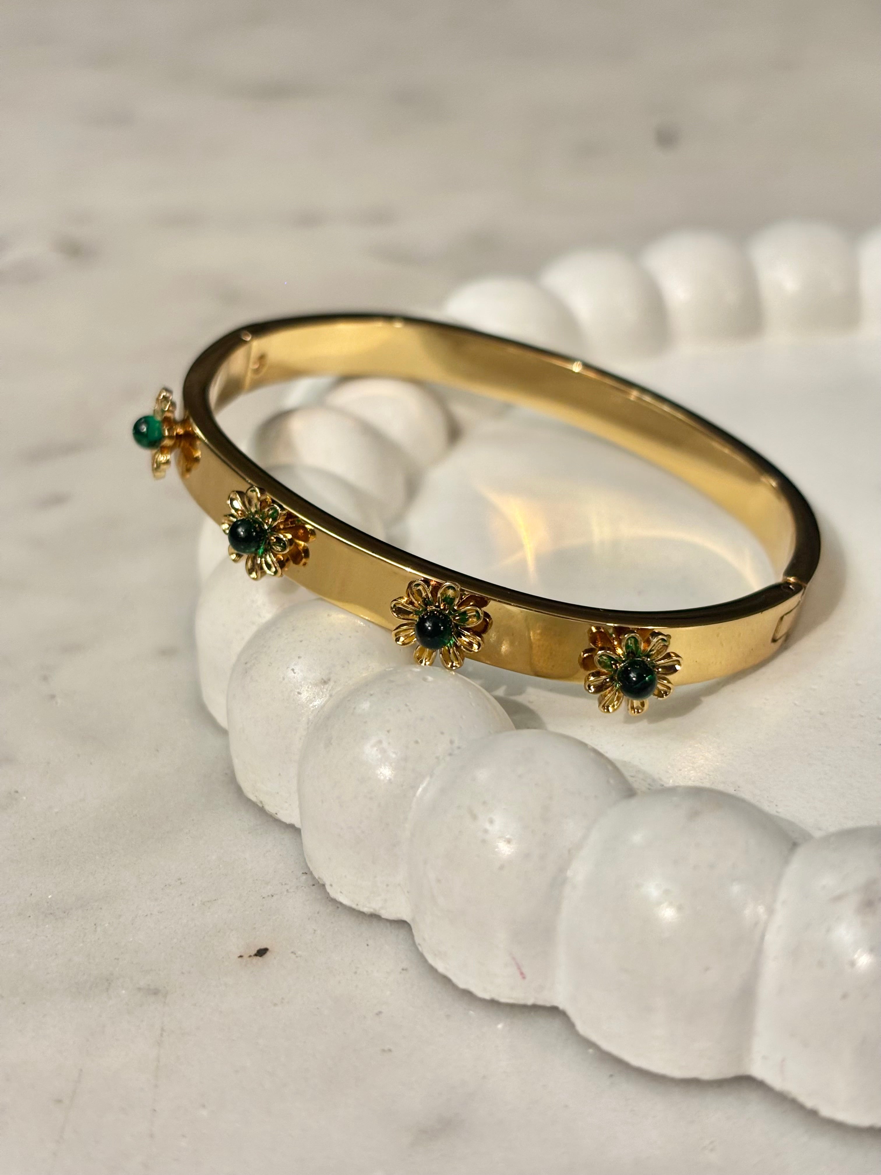 THE EMERALD FLORA CUFF