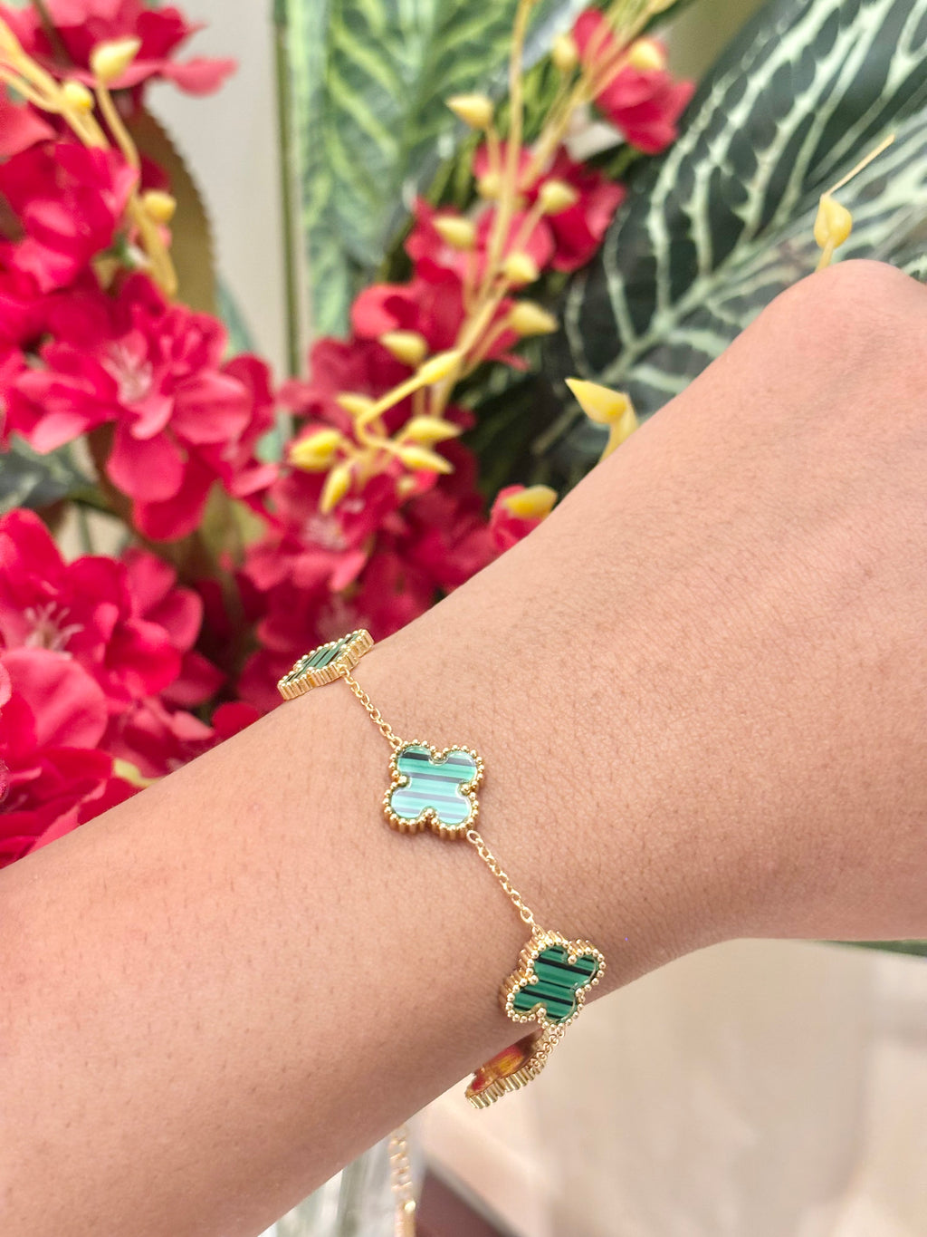 AURELIA FOUT LEAF GREEN BRACELET