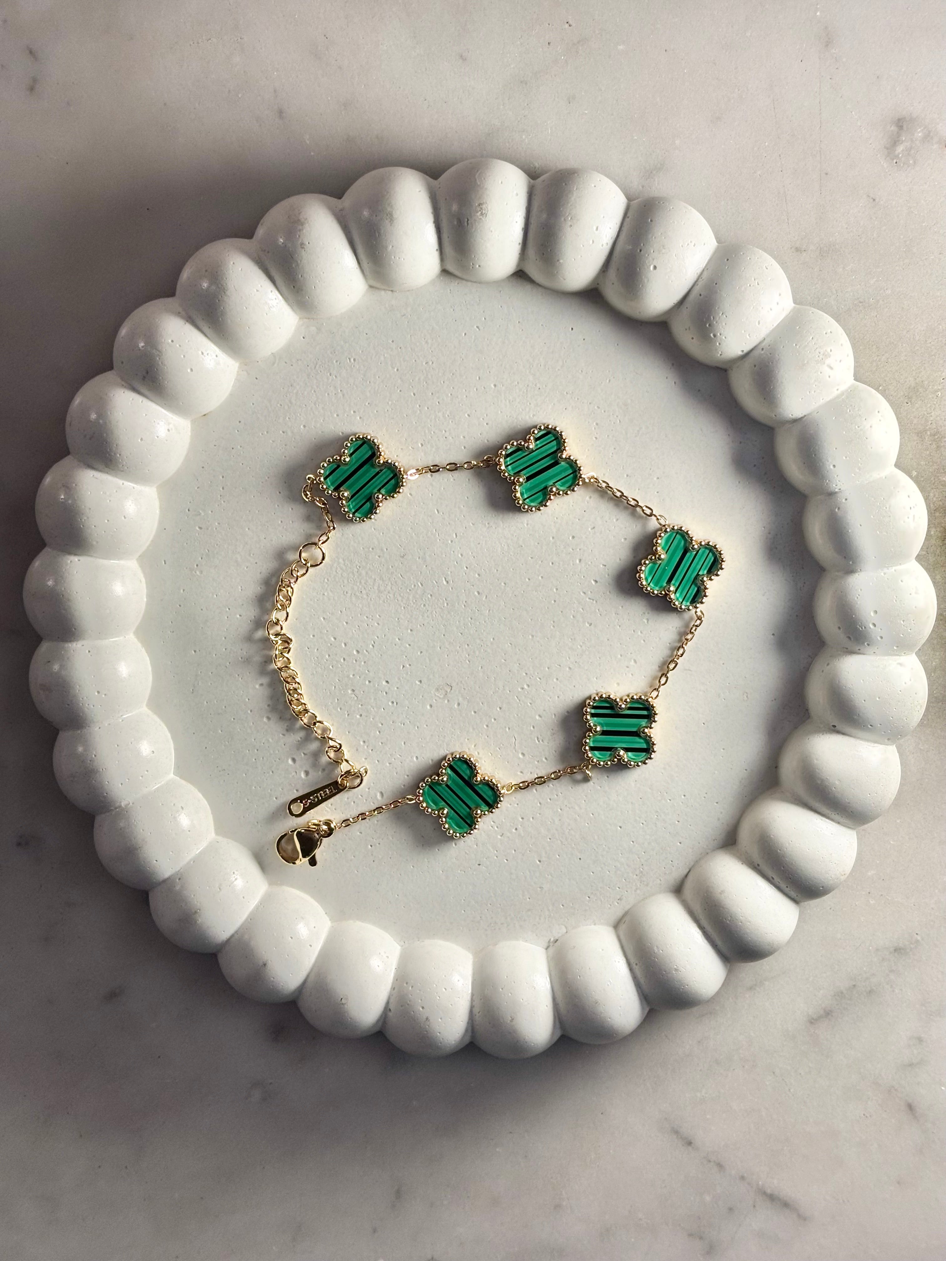 AURELIA FOUT LEAF GREEN BRACELET